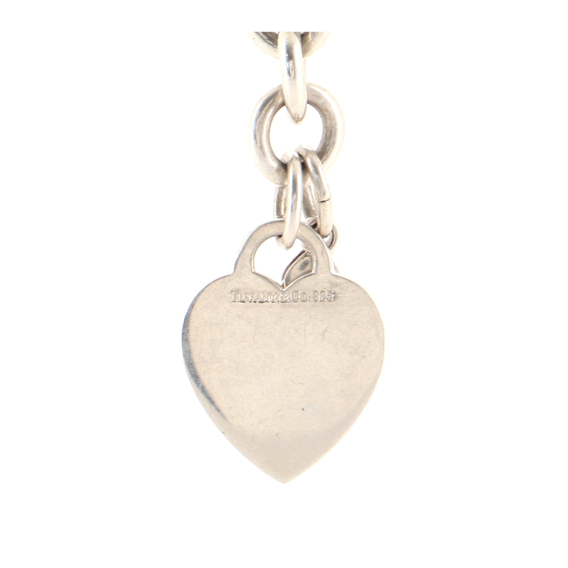 Heart Tag Bracelet Sterling Silver