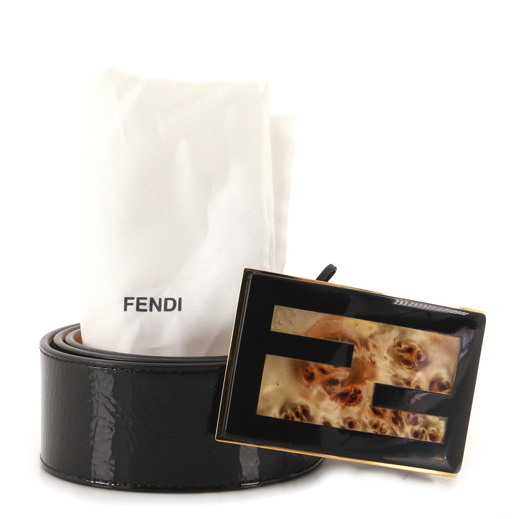 FF Buckle Belt Patent and Resin Wide 90