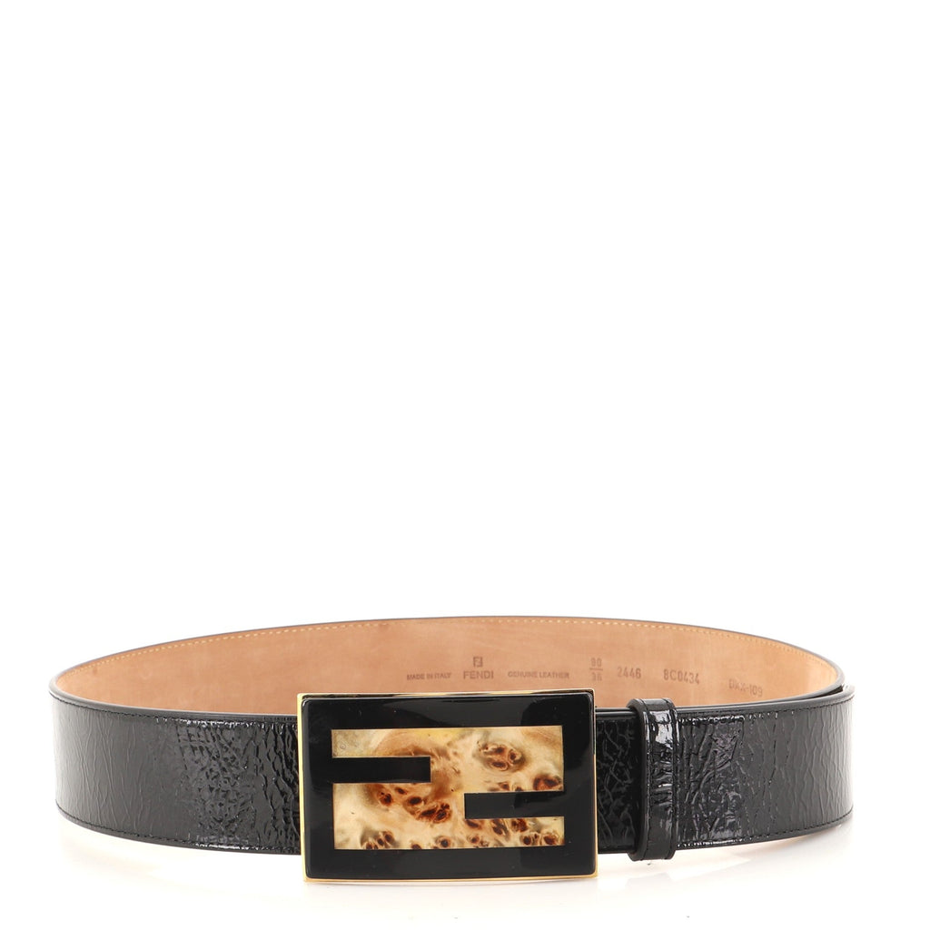 FF Buckle Belt Patent and Resin Wide 90