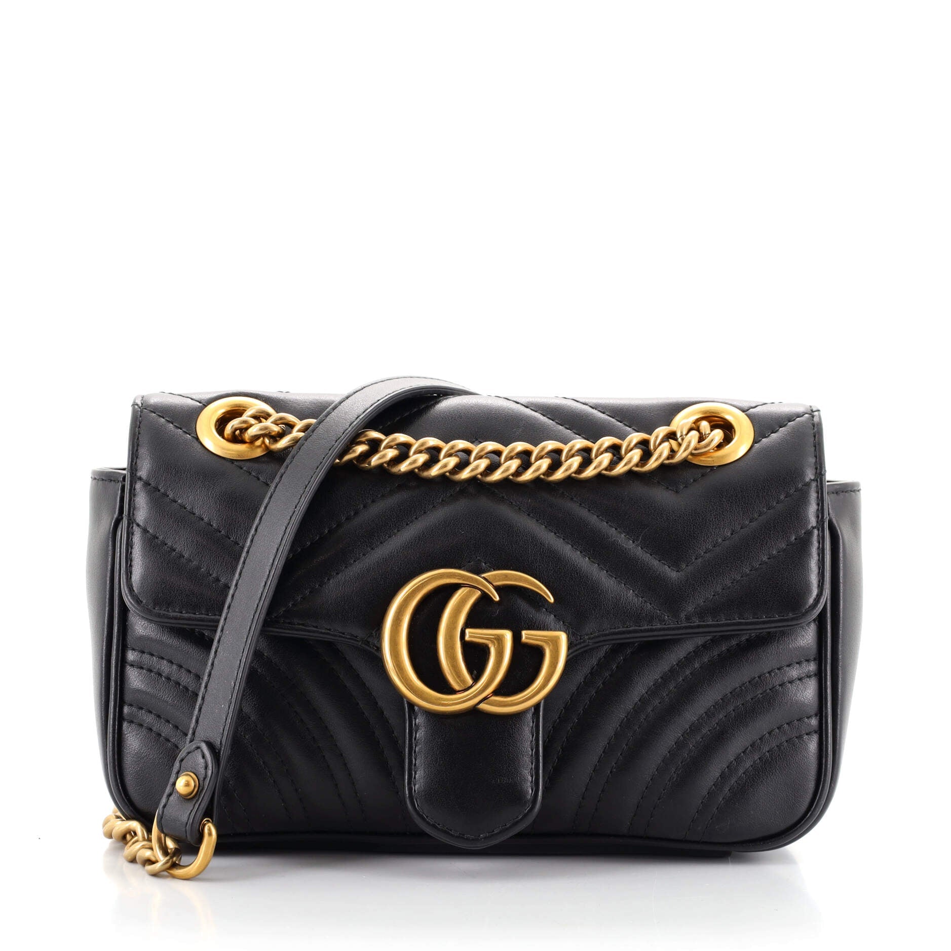 GG Marmont Flap Bag Matelasse Leather Mini