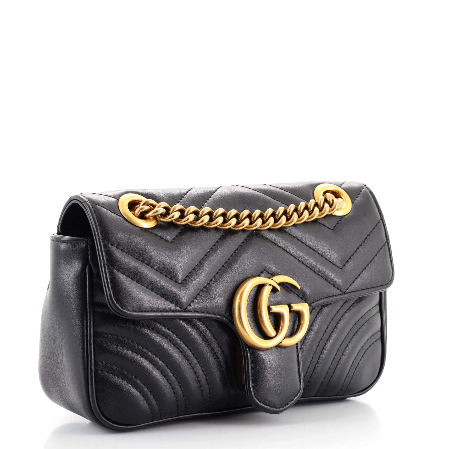 GG Marmont Flap Bag Matelasse Leather Mini
