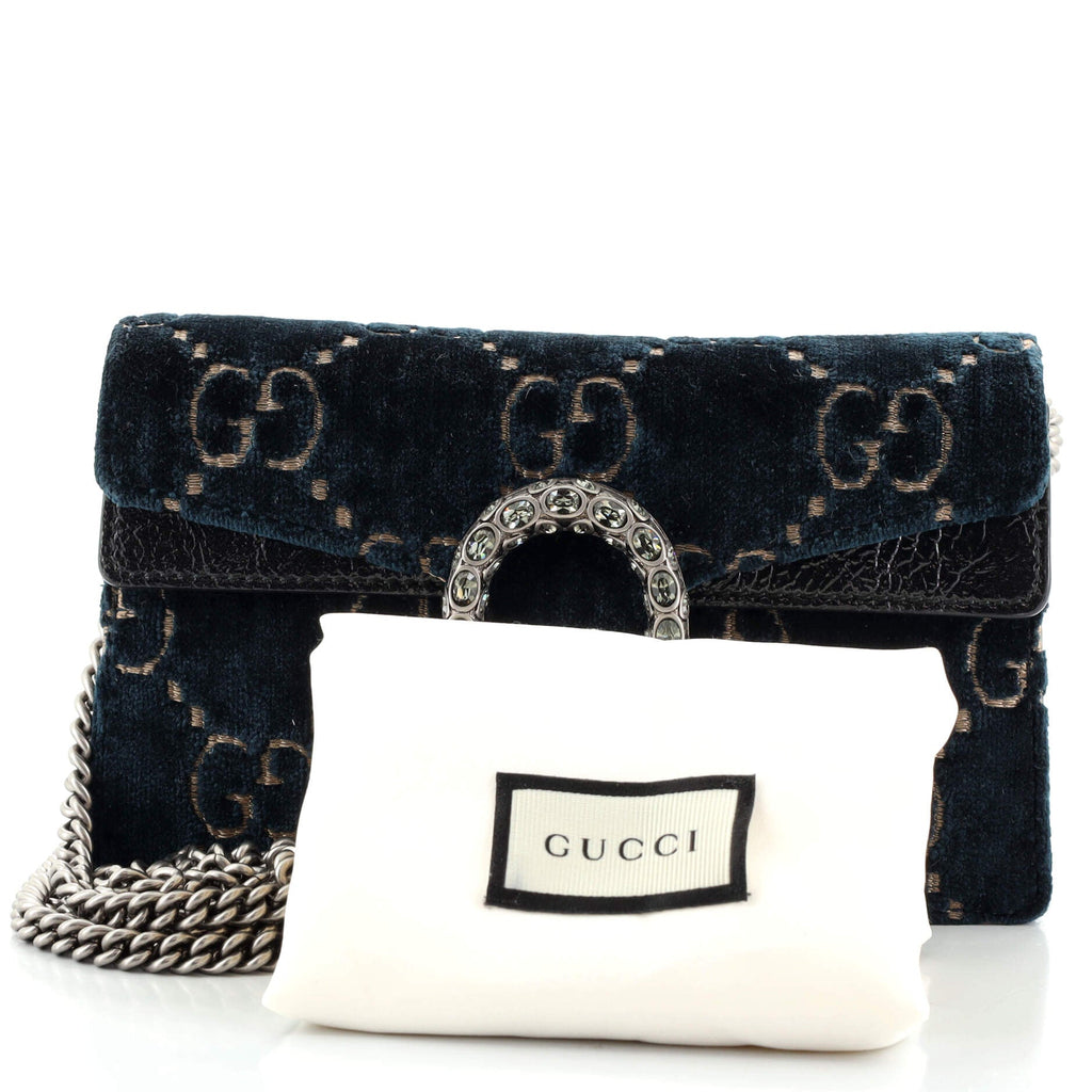 Dionysus Bag GG Velvet Super Mini