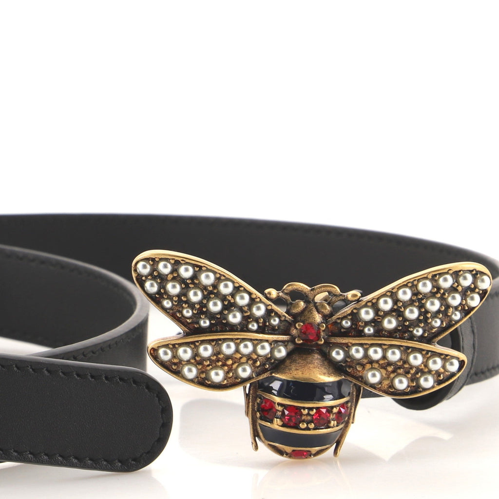 Queen Margaret Bee Belt Leather Thin 85