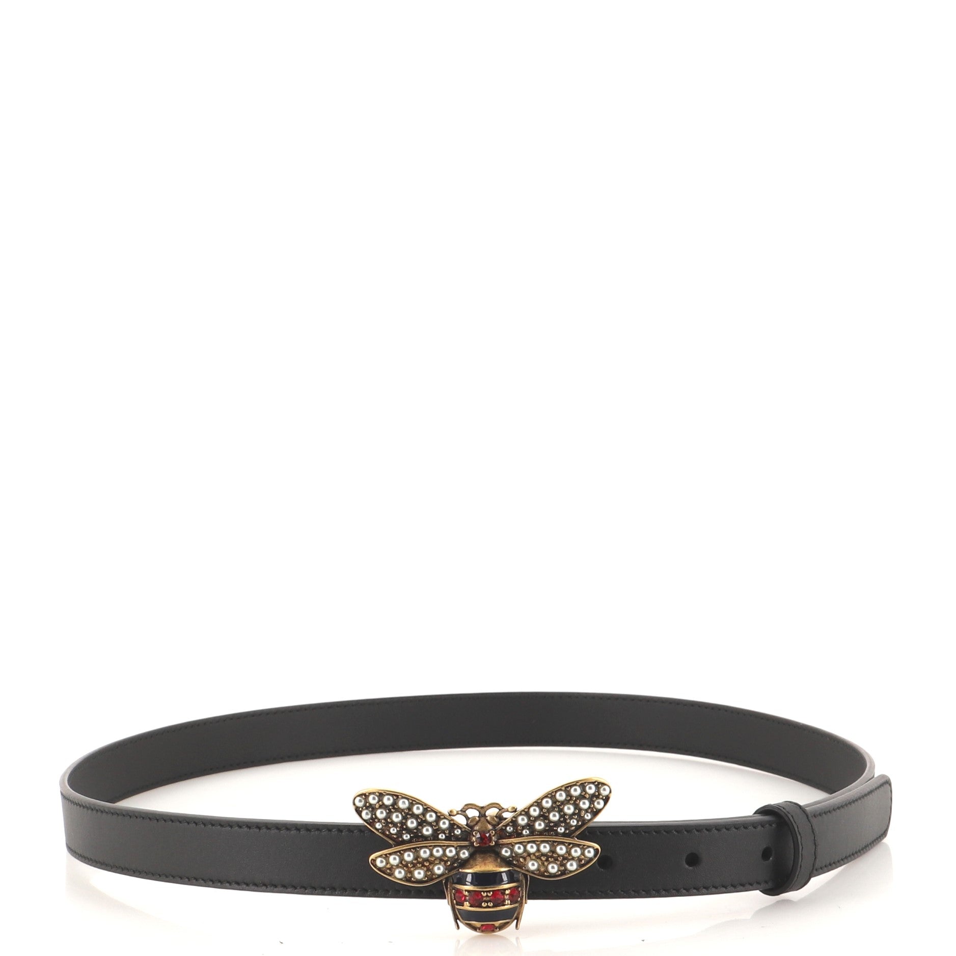 Queen Margaret Bee Belt Leather Thin 85