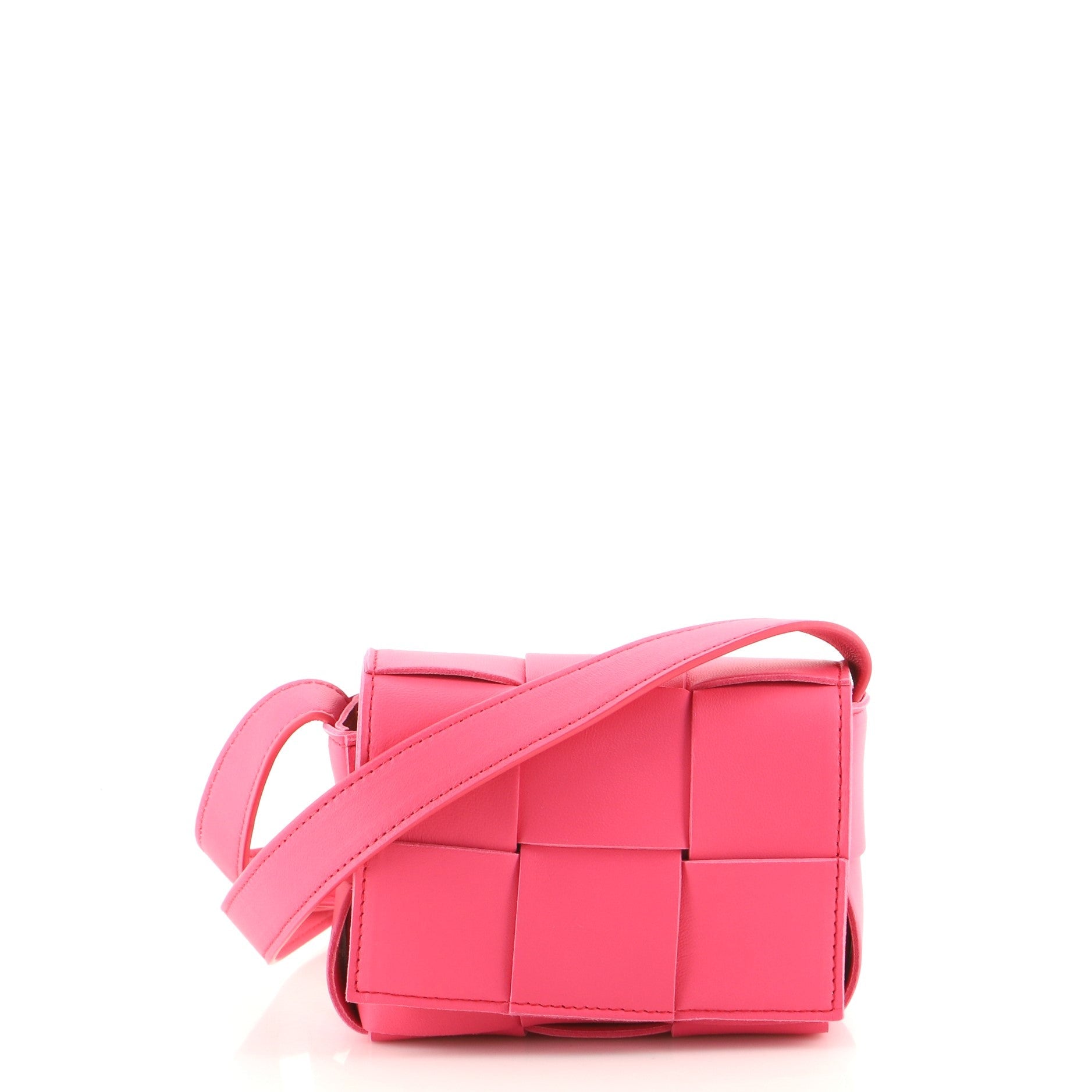 Cassette Crossbody Bag Maxi Intrecciato Leather Extra Mini