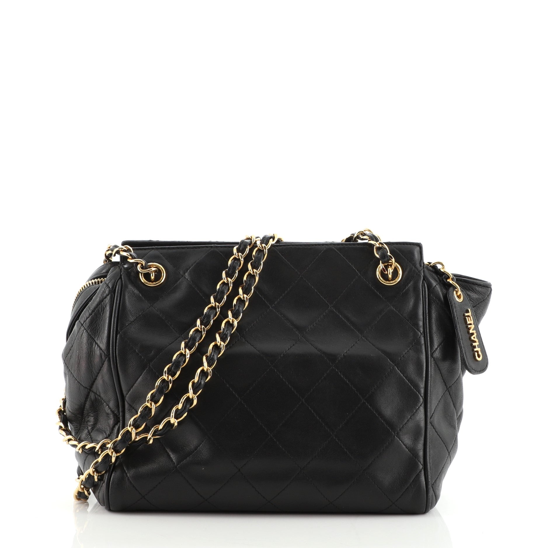 Vintage Chain Tote Quilted Lambskin Mini