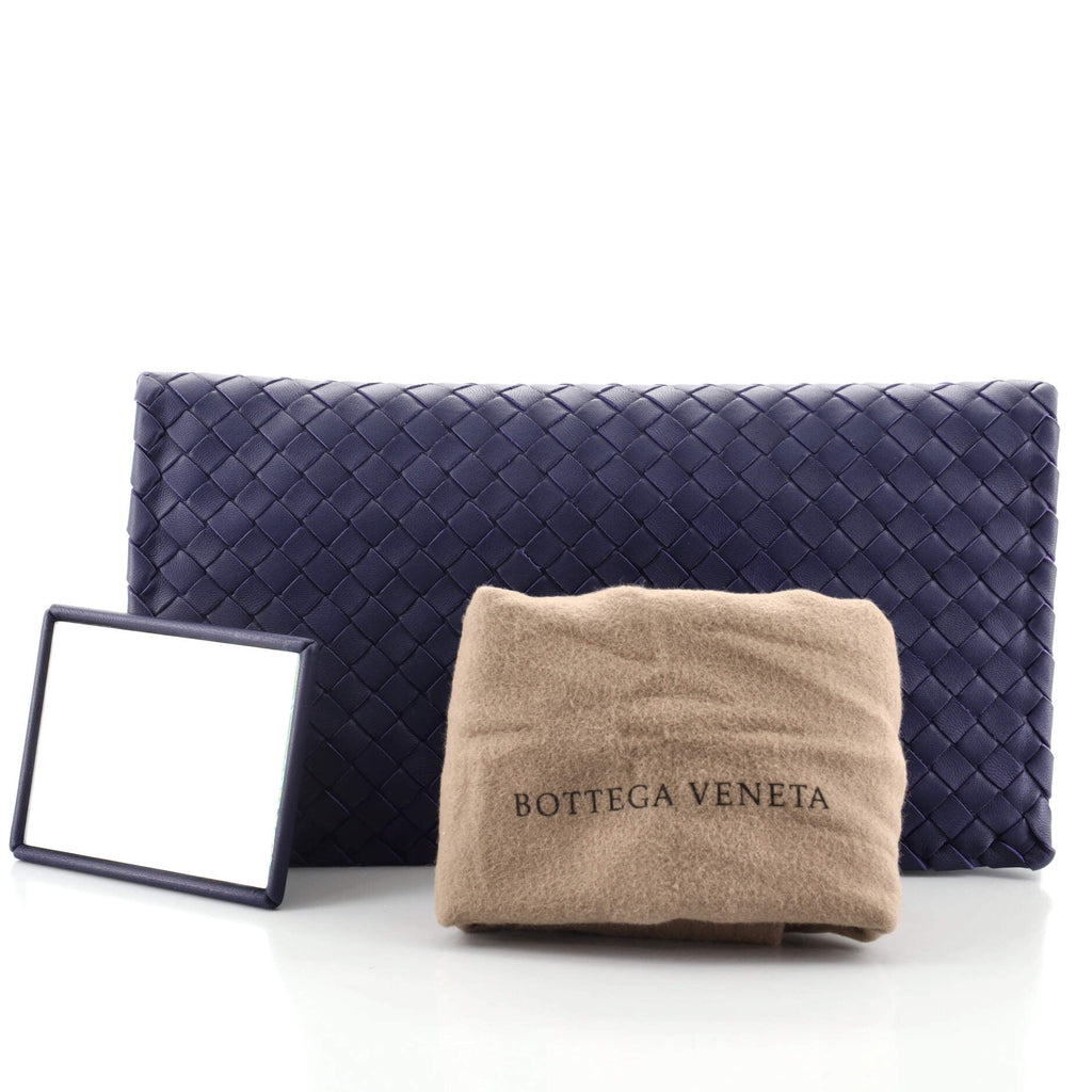 Fold Over Turnlock Clutch Intrecciato Nappa