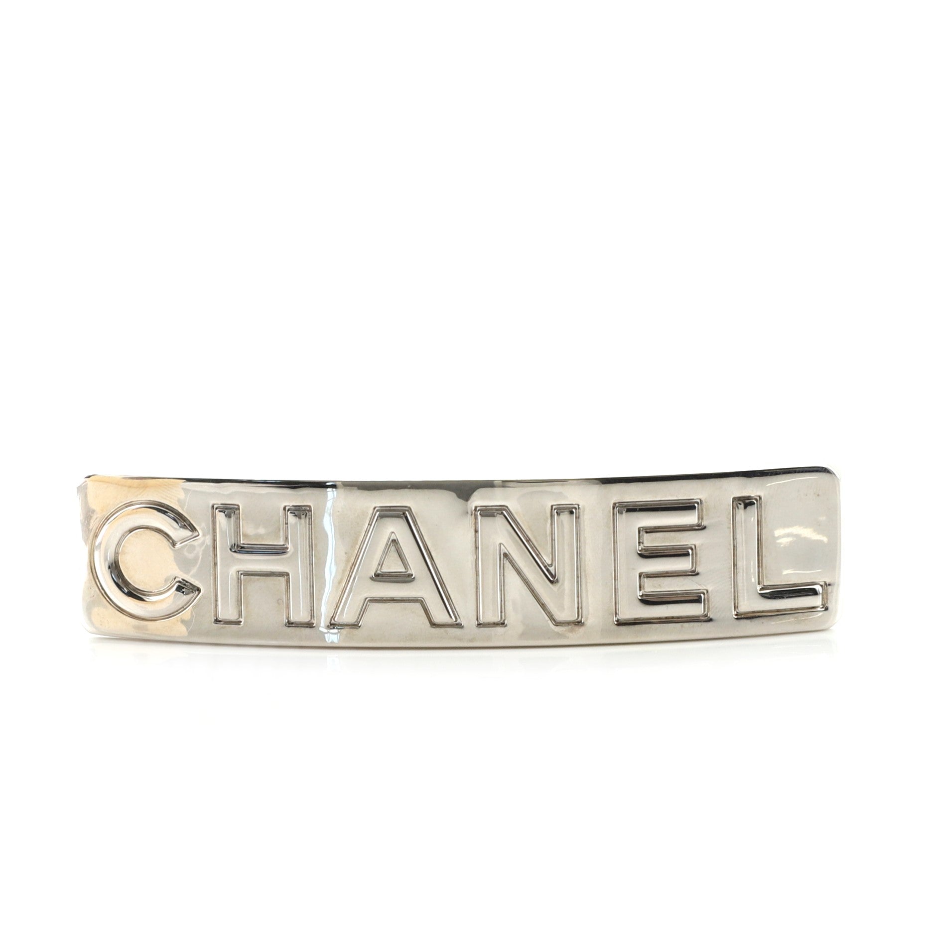Logo Hair Barrette Metal Wide XS