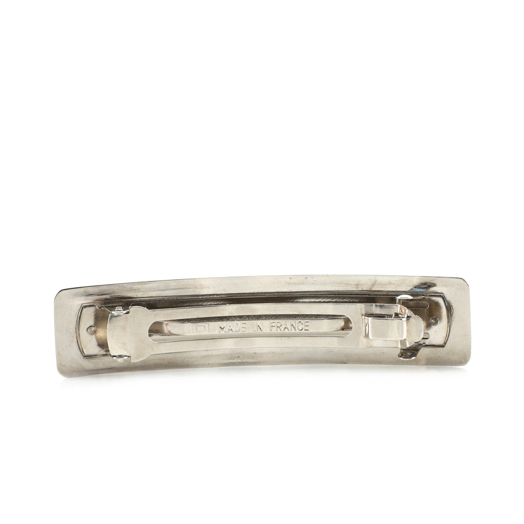 Logo Hair Barrette Metal Wide XS