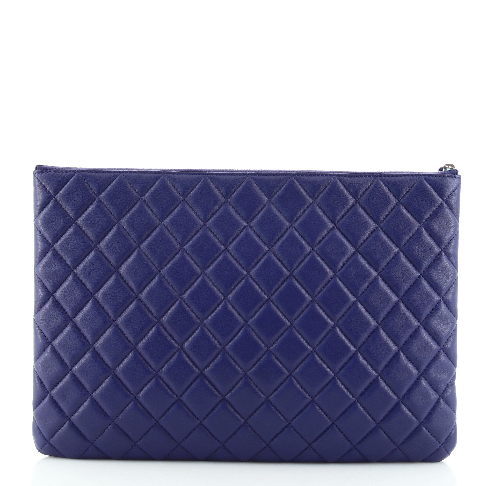 O Case Clutch Quilted Lambskin Large