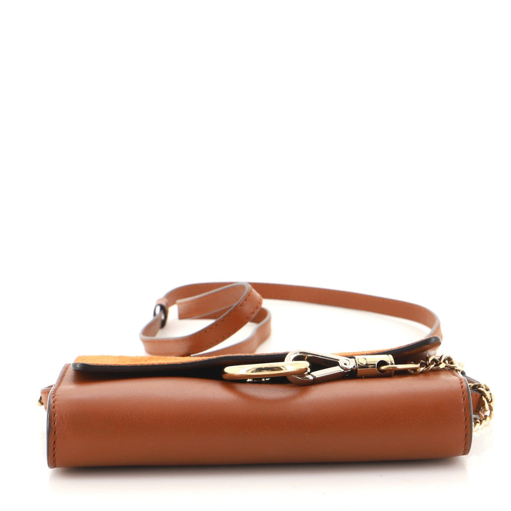 Faye Shoulder Bag Leather and Suede Mini
