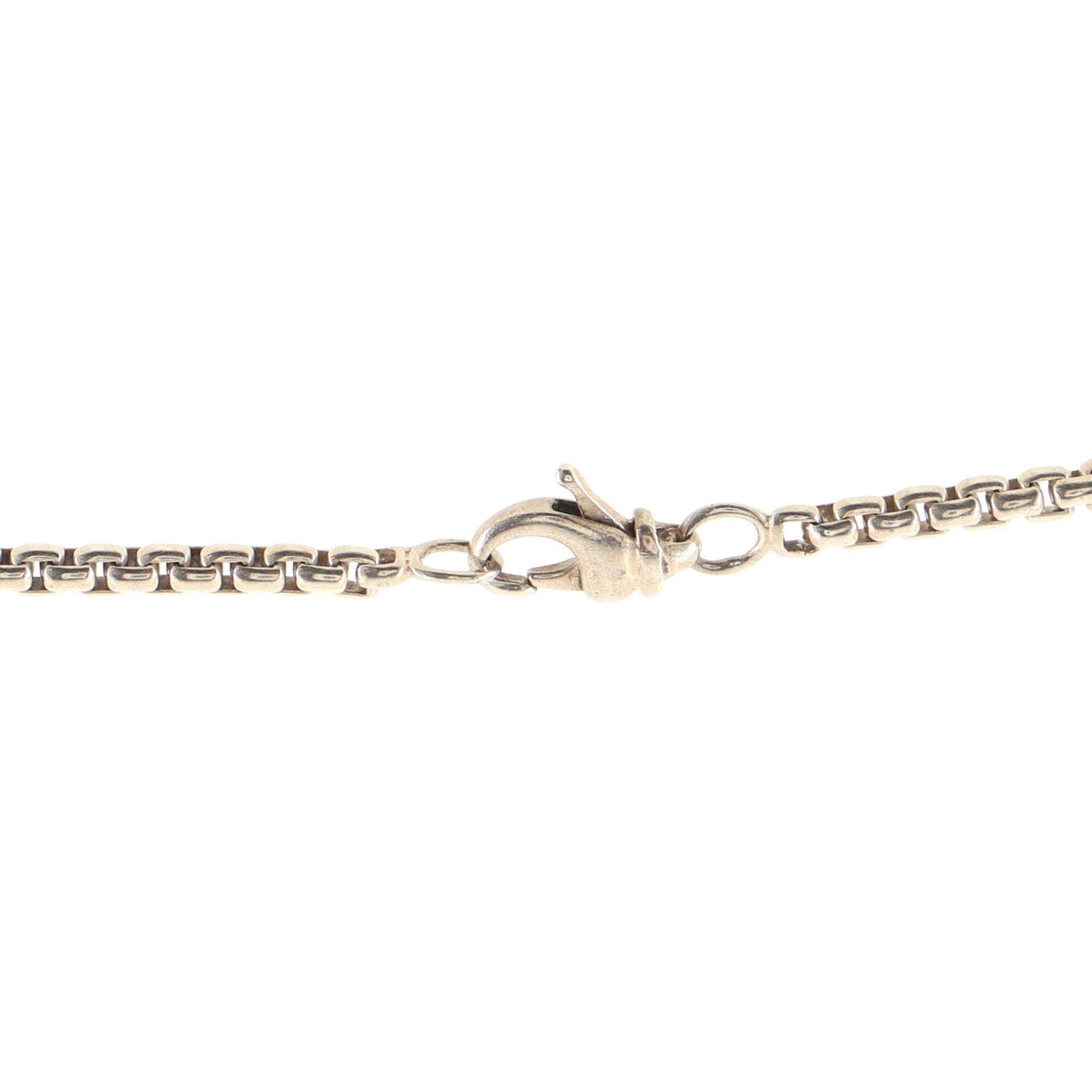 Dog Tag Pendant Necklace Sterling Silver Small
