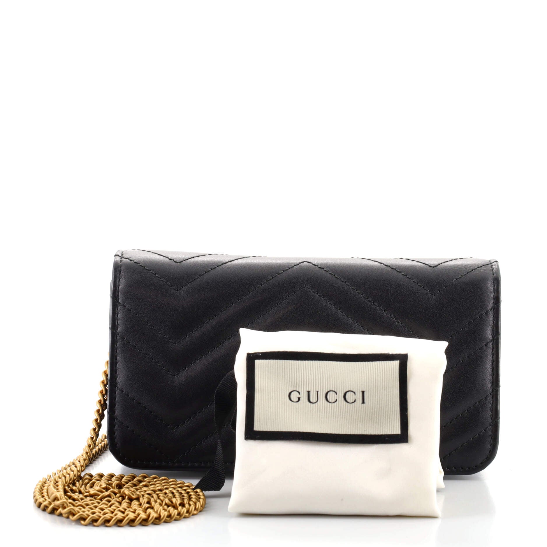 GG Marmont Chain Flap Bag Matelasse Leather Mini