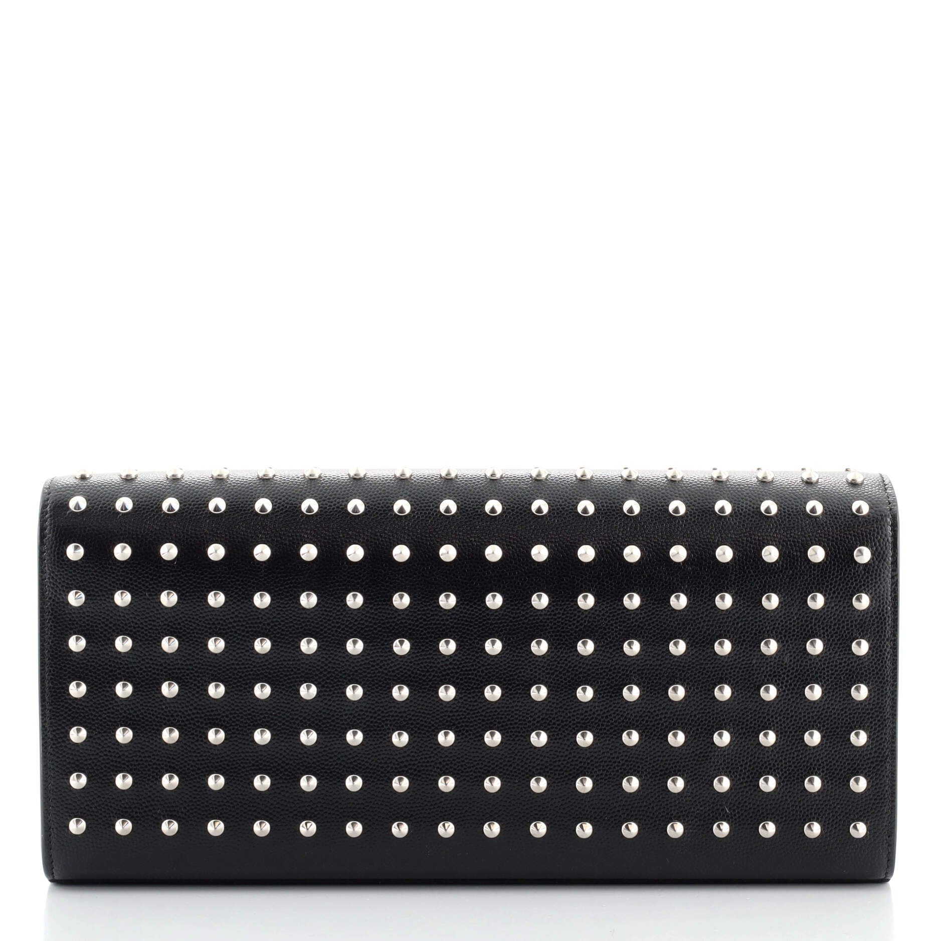Classic Monogram Clutch Studded Leather Long