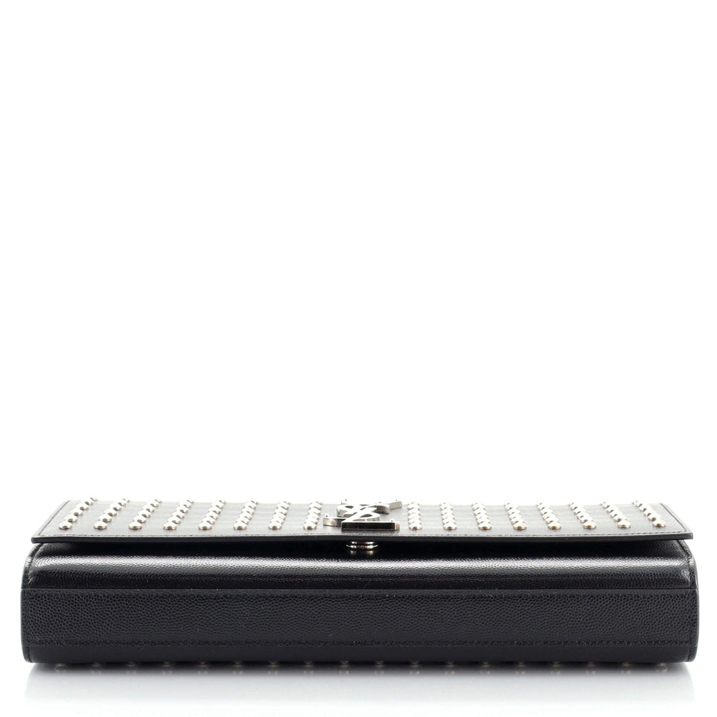 Classic Monogram Clutch Studded Leather Long