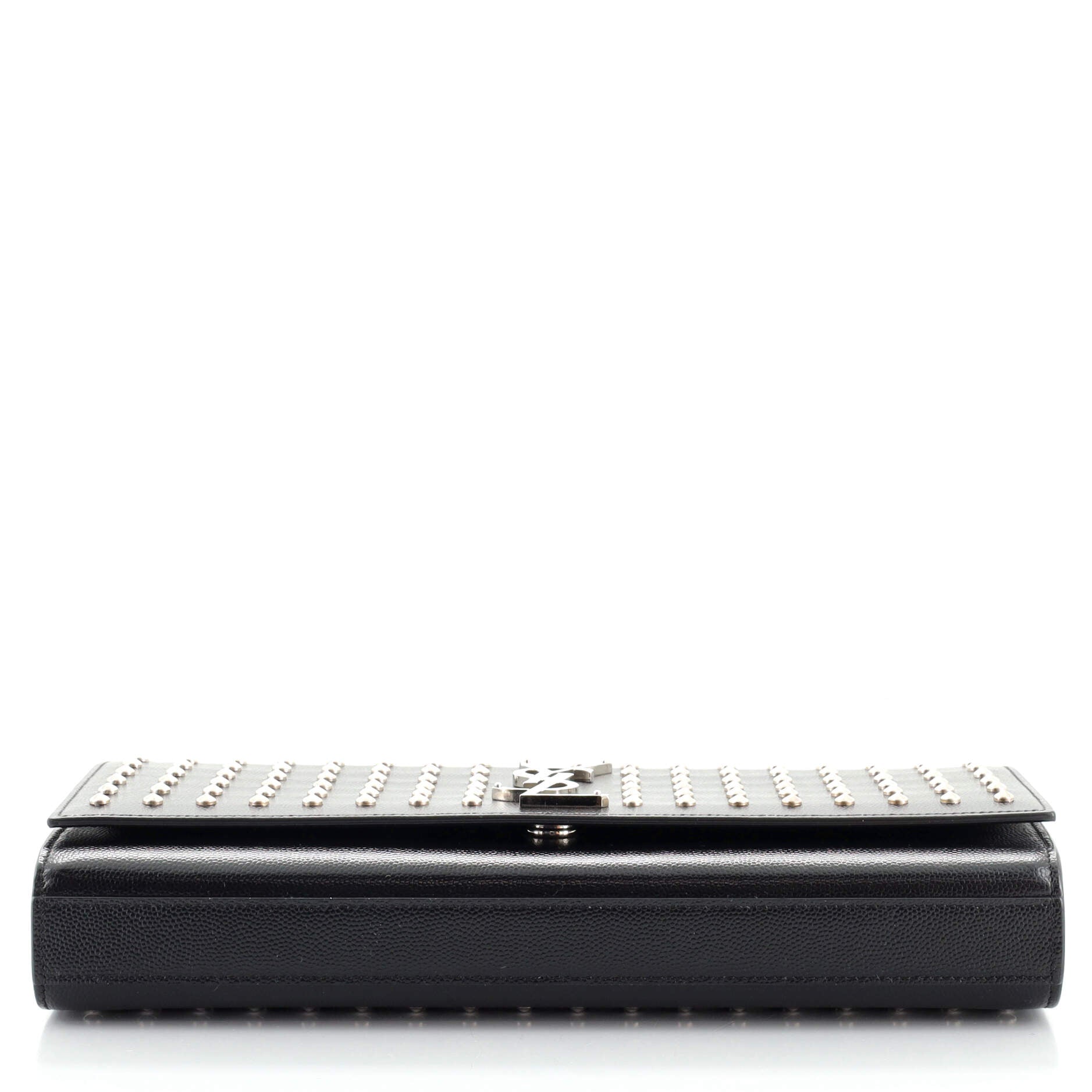 Classic Monogram Clutch Studded Leather Long