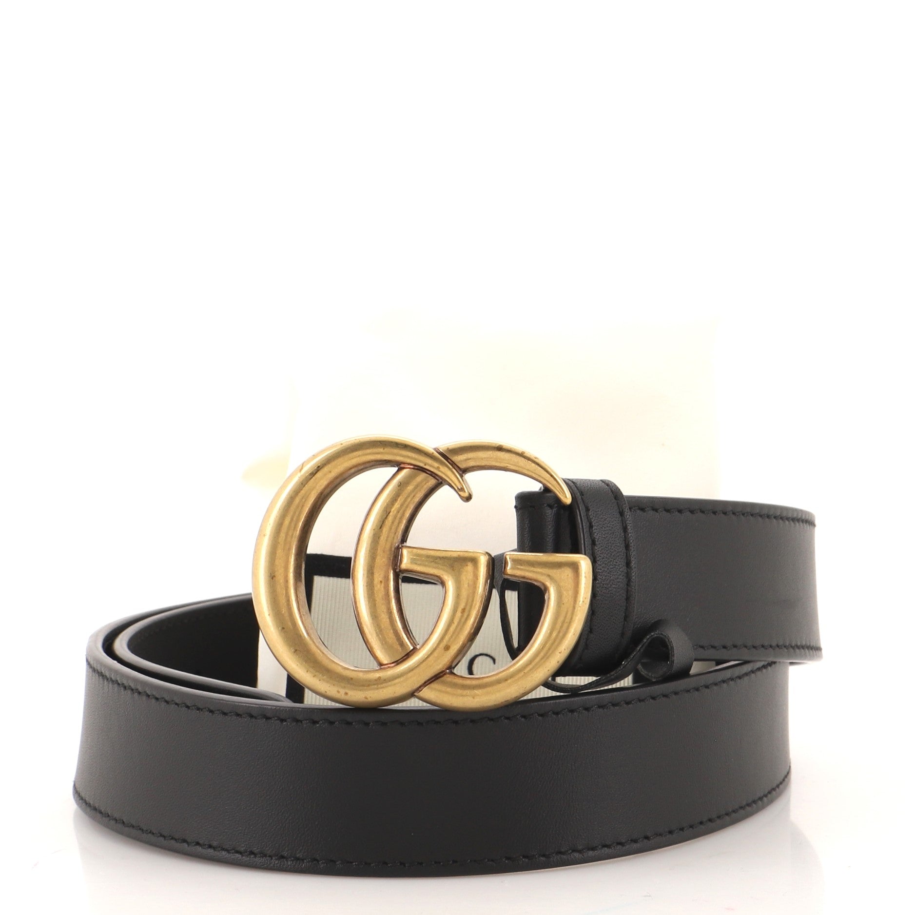 GG Marmont Belt Leather Medium 75