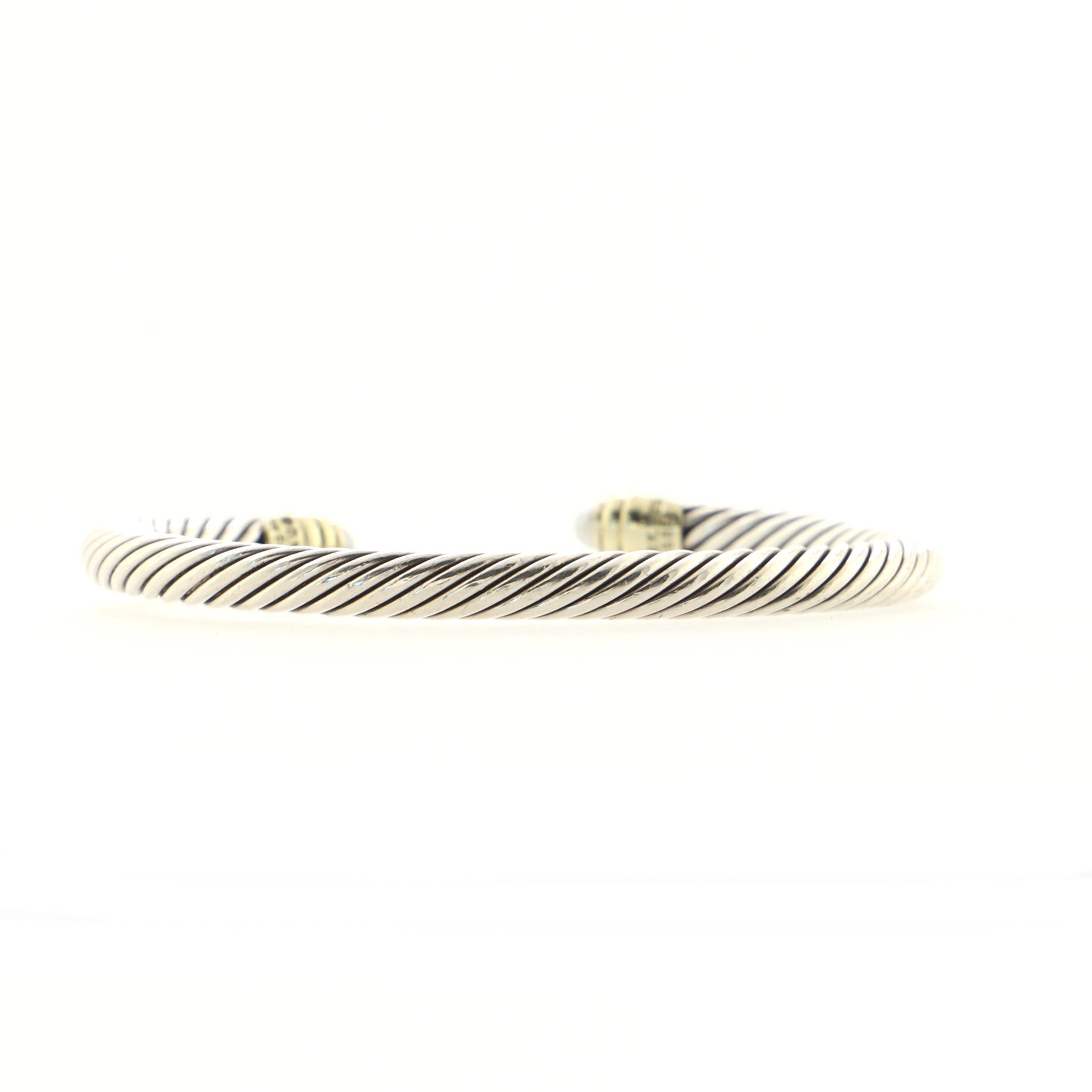 Cable Classic Bracelet Sterling Silver with 14K Yellow Gold and Pearls 5mm