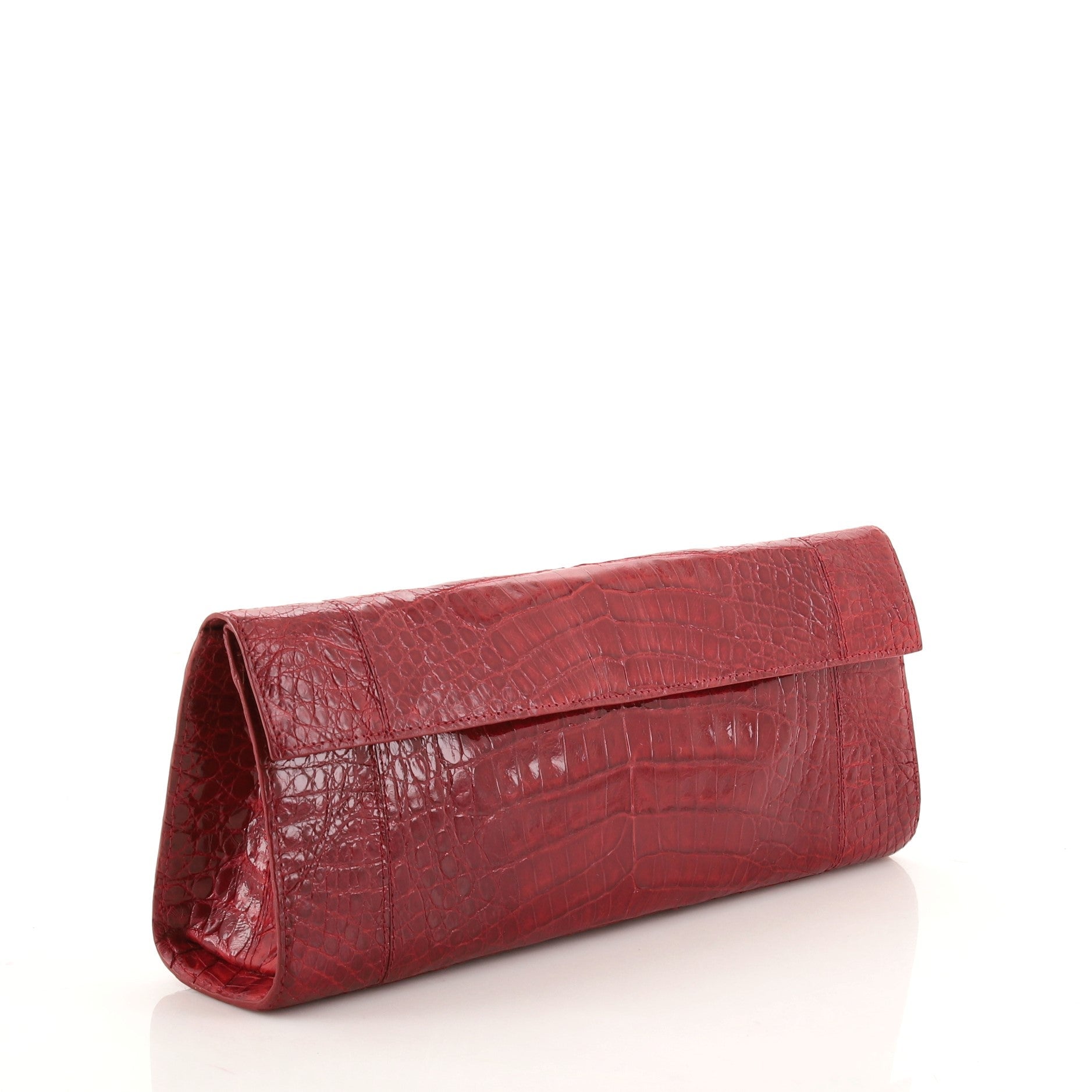 Flap Clutch Crocodile Long