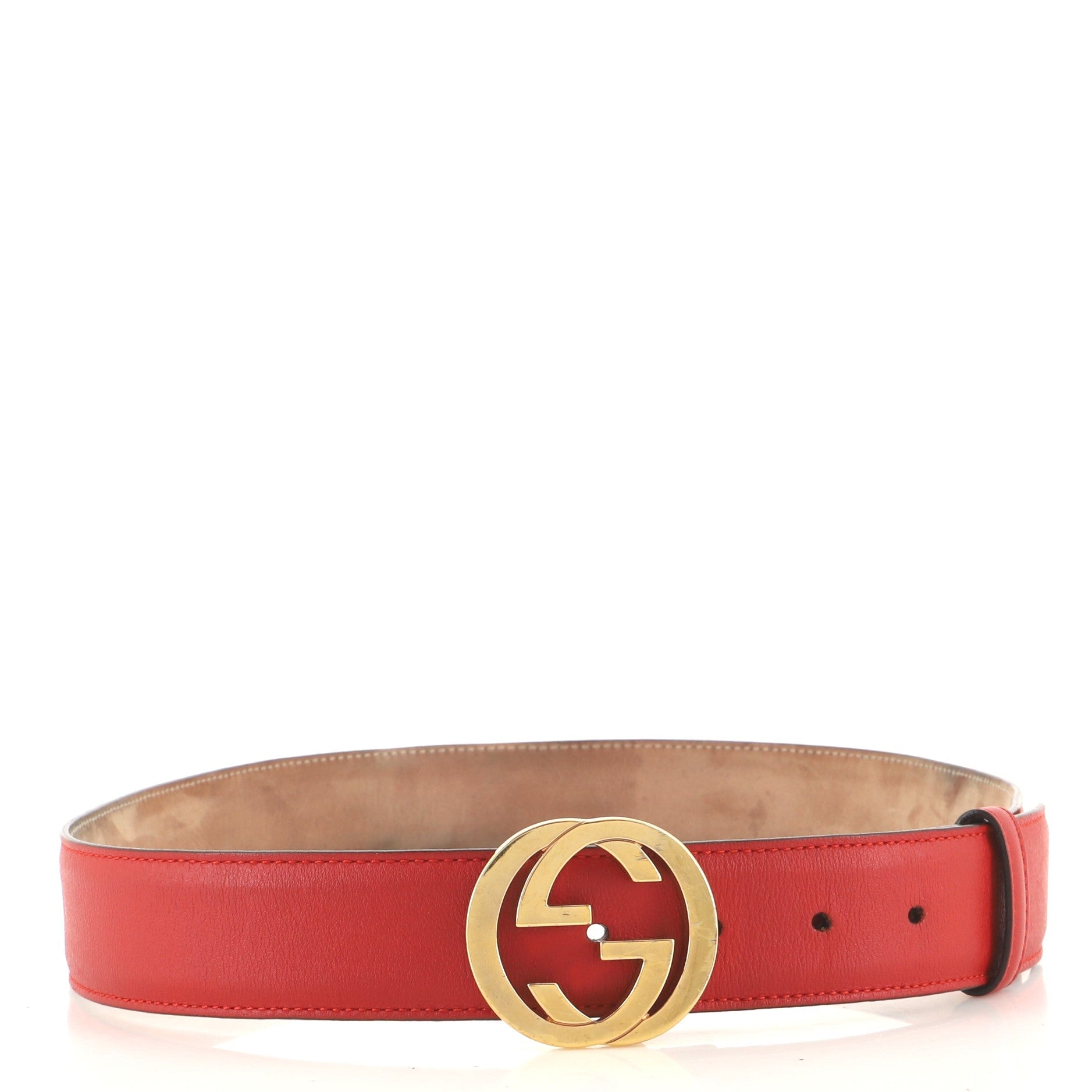 Interlocking G Belt Leather Medium 85
