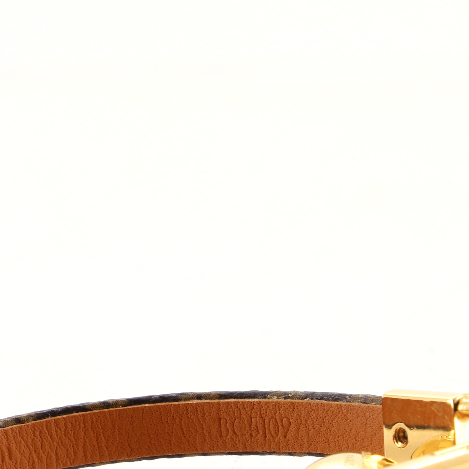 Crazy In Lock Bracelet Monogram Canvas with Metal