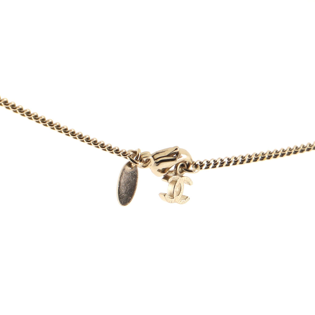 CC Tweed Effect Pendant Necklace Metal