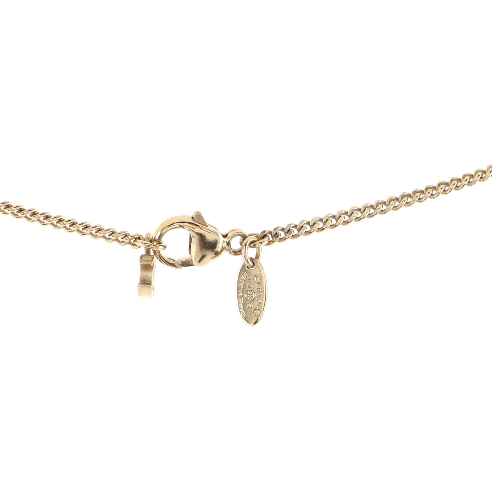 CC Tweed Effect Pendant Necklace Metal