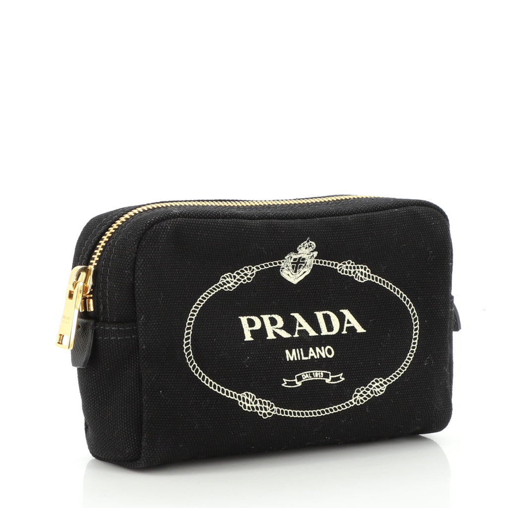 Logo Cosmetic Pouch Canvas Mini