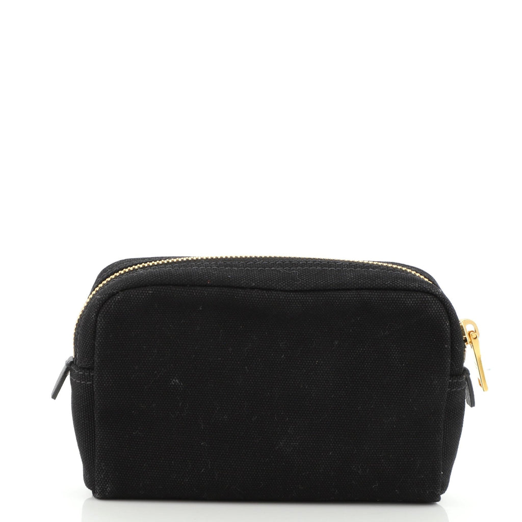 Logo Cosmetic Pouch Canvas Mini