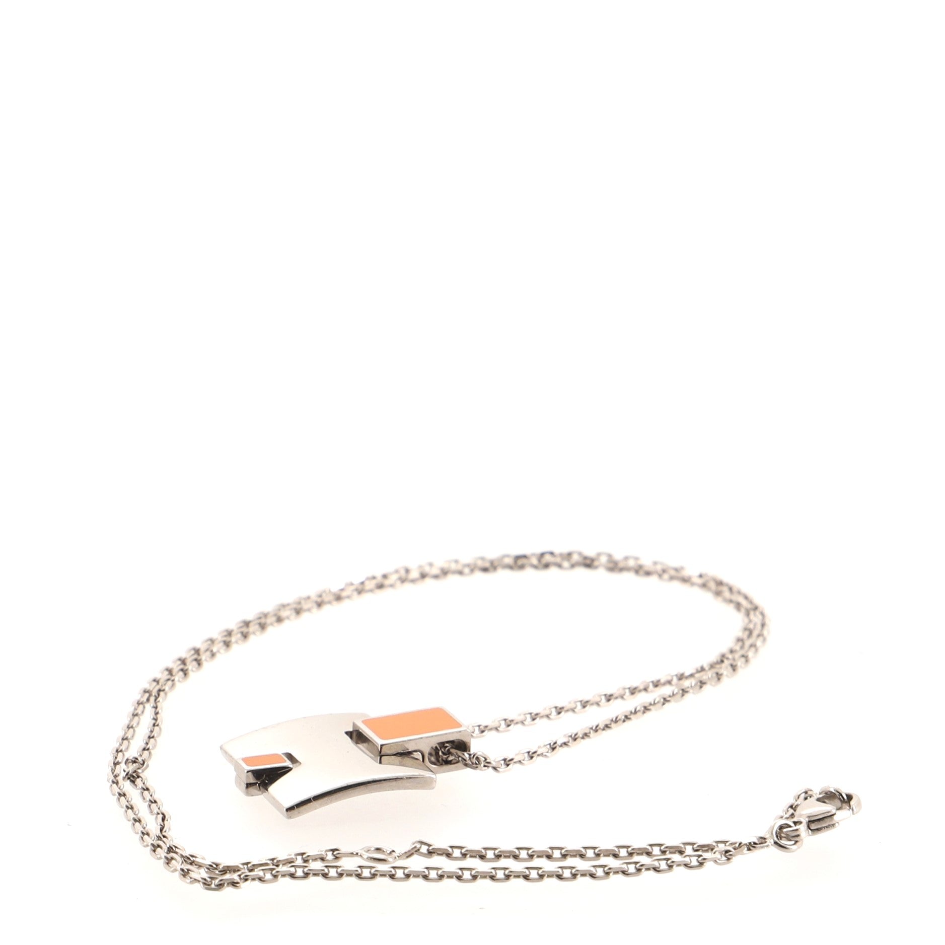 Eileen Pendant Necklace Metal and Enamel