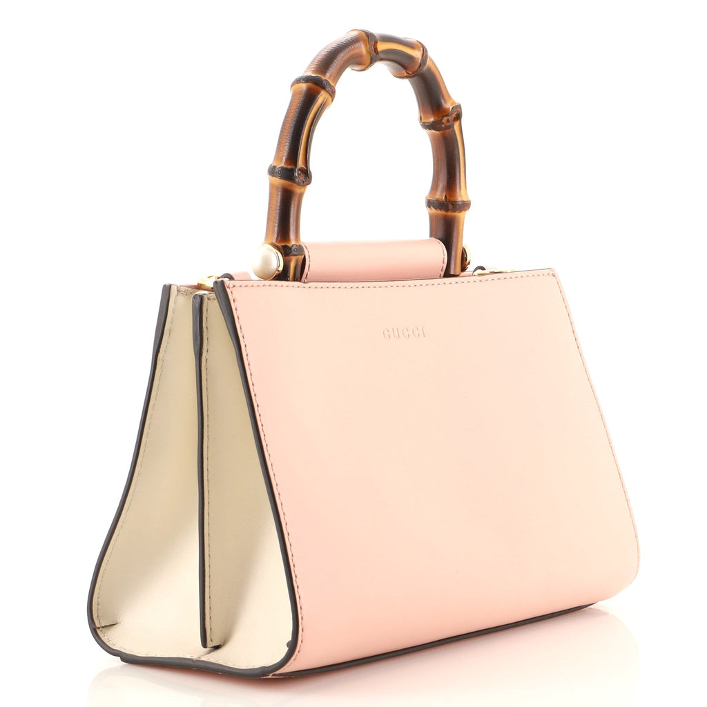 Nymphaea Top Handle Bag Leather Mini