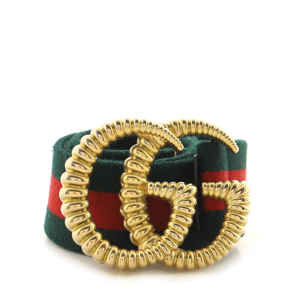 GG Torchon Web Belt Canvas Wide 75