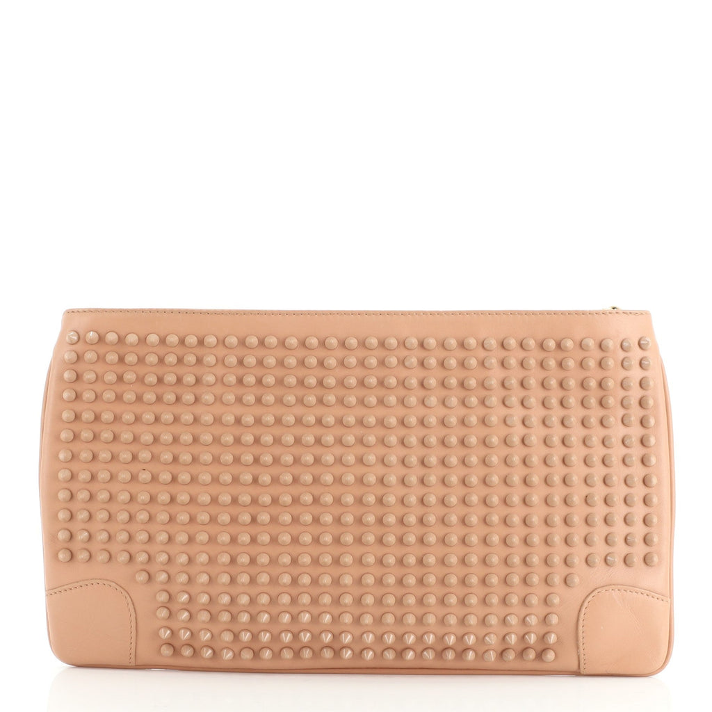 Loubiposh Clutch Spiked Leather