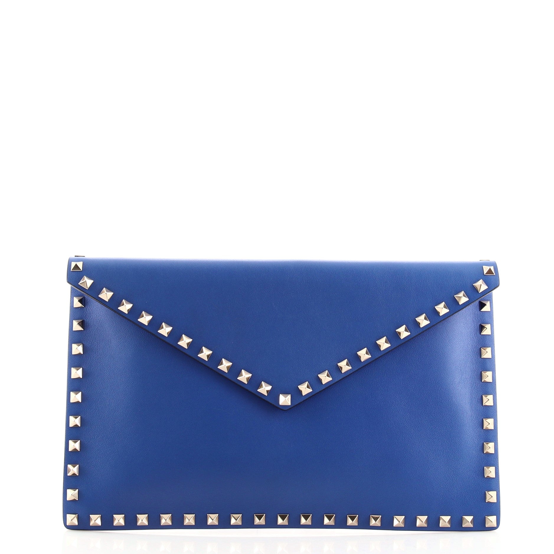 Rockstud Envelope Clutch Leather Medium
