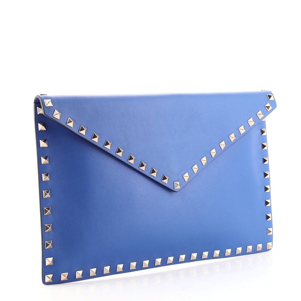 Rockstud Envelope Clutch Leather Medium