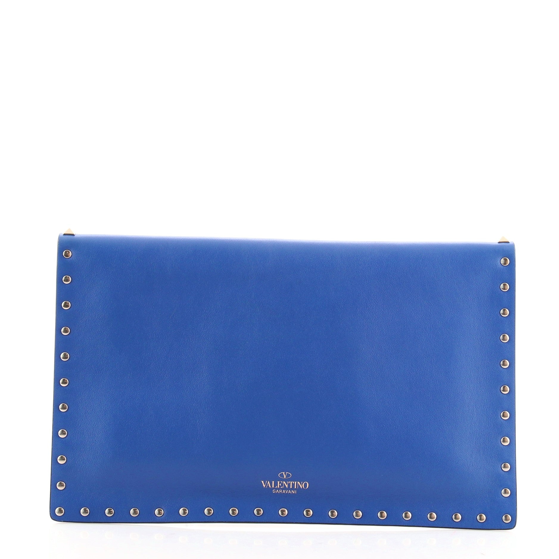 Rockstud Envelope Clutch Leather Medium