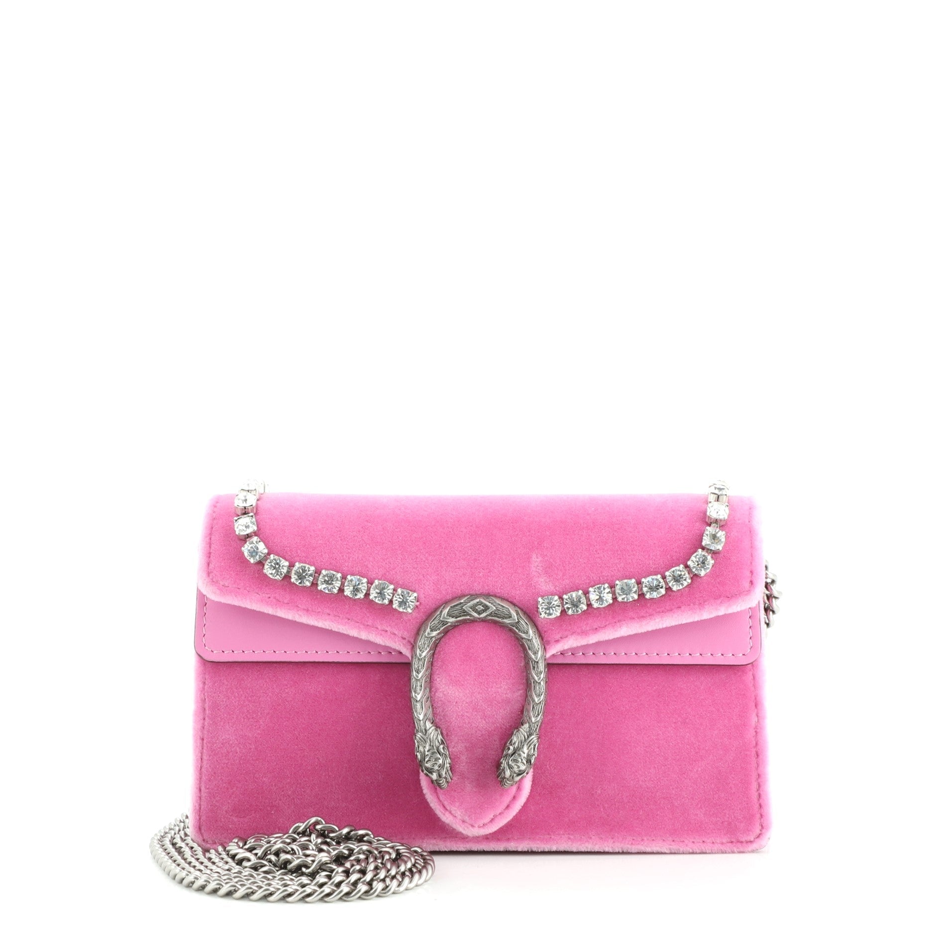 Dionysus Bag Crystal Embellished Velvet Super Mini