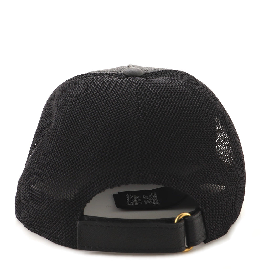 Logo Baseball Cap Printed Leather Large