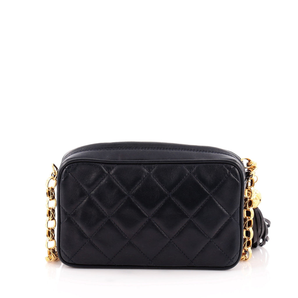 Vintage Diamond CC Camera Bag Quilted Leather Mini