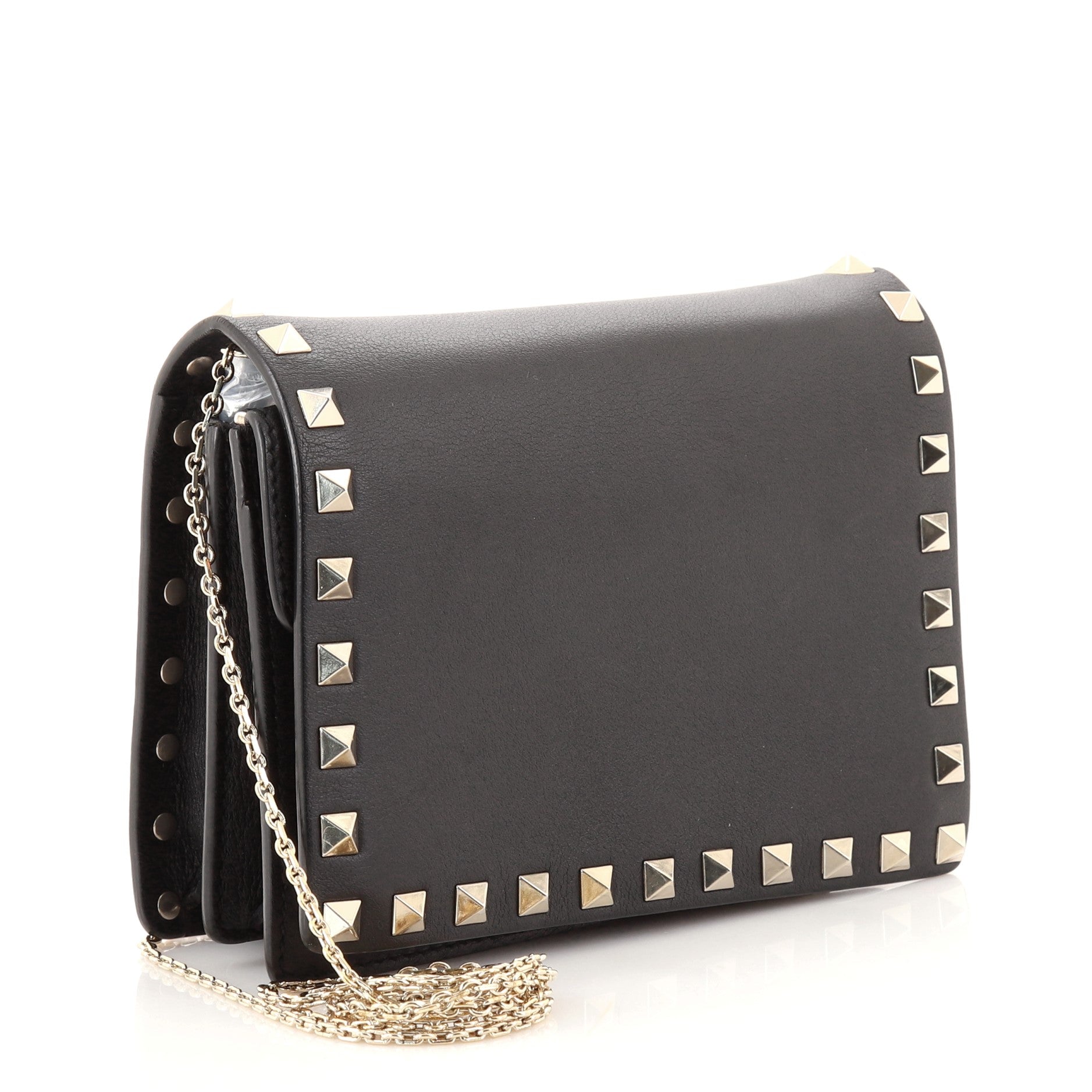Rockstud Pouch Crossbody Bag Leather Mini