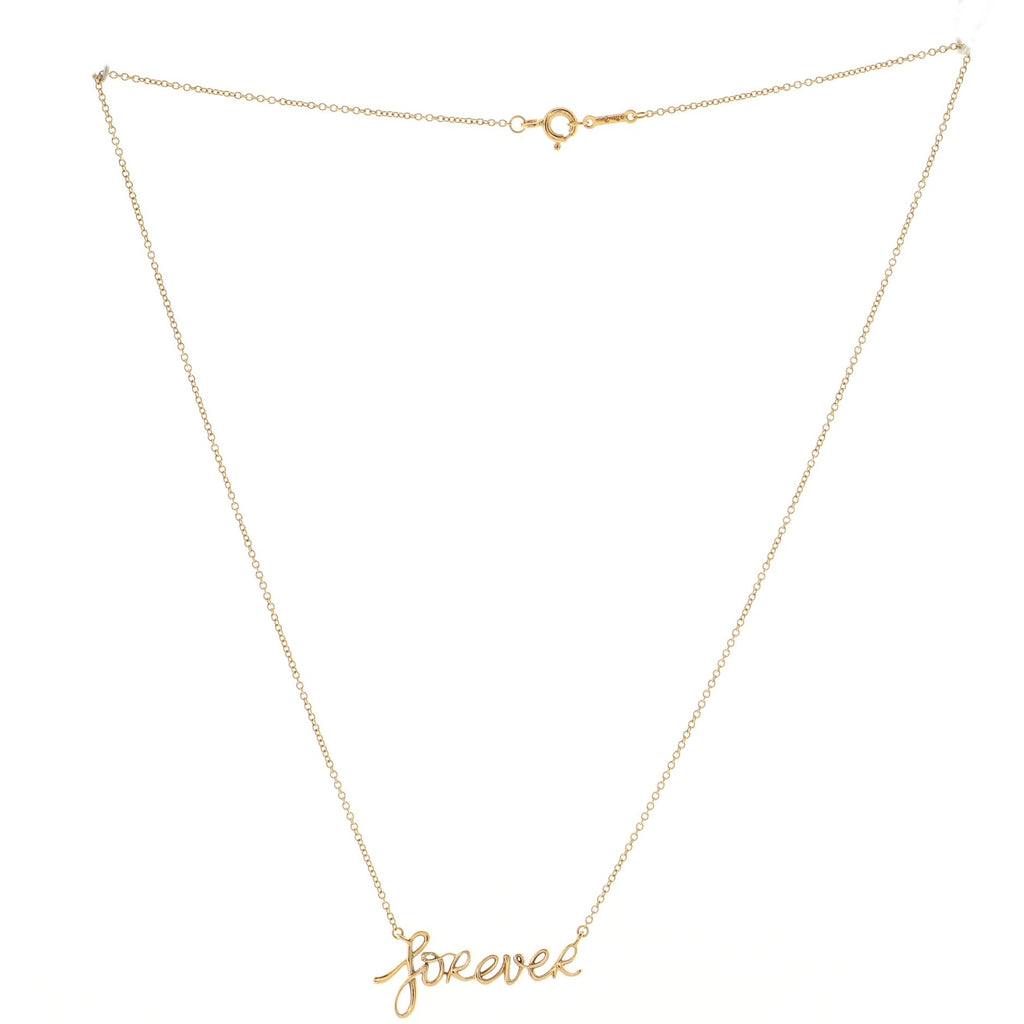 Paloma's Graffiti Forever Pendant Necklace 18K Rose Gold