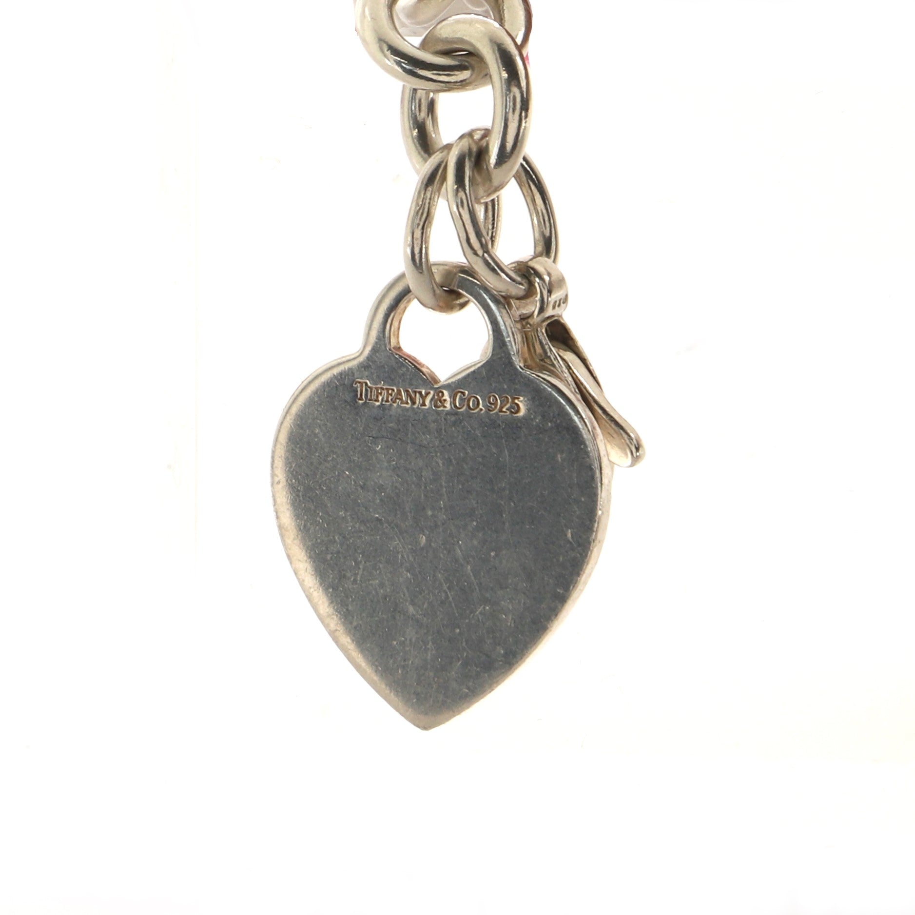 Heart Tag Bracelet Sterling Silver