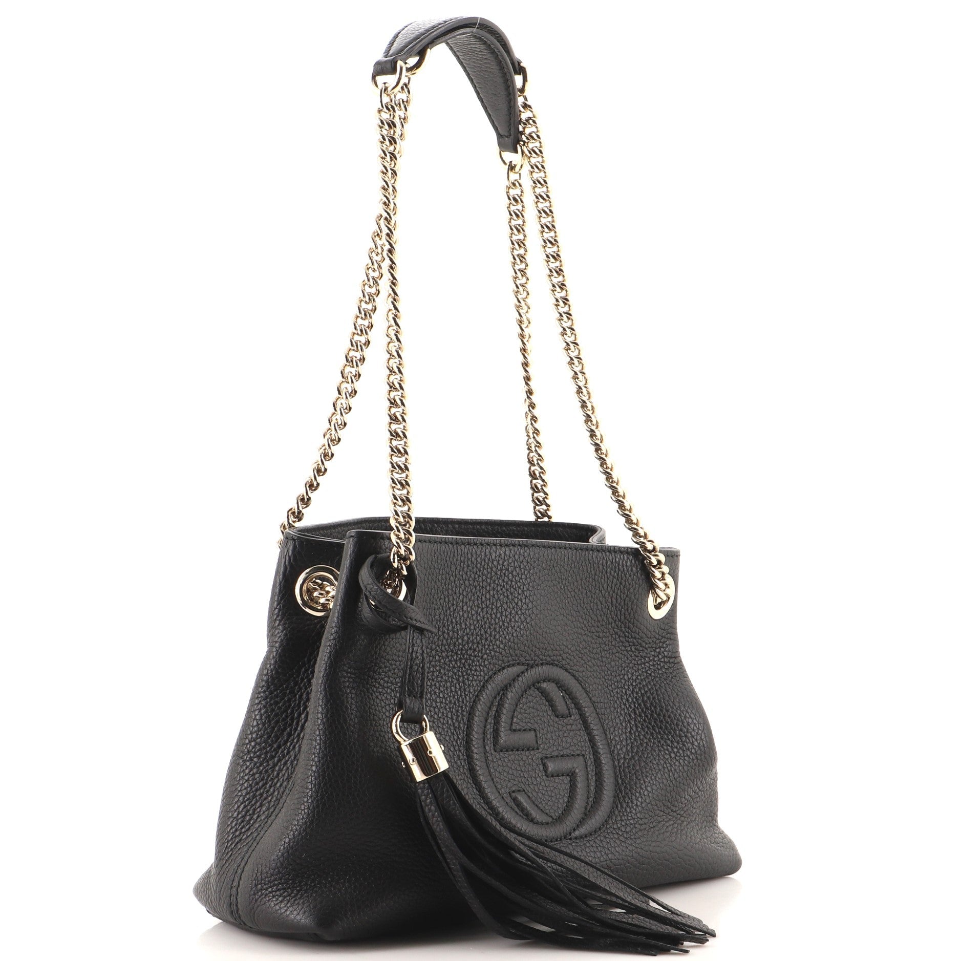Soho Chain Strap Shoulder Bag Leather Mini