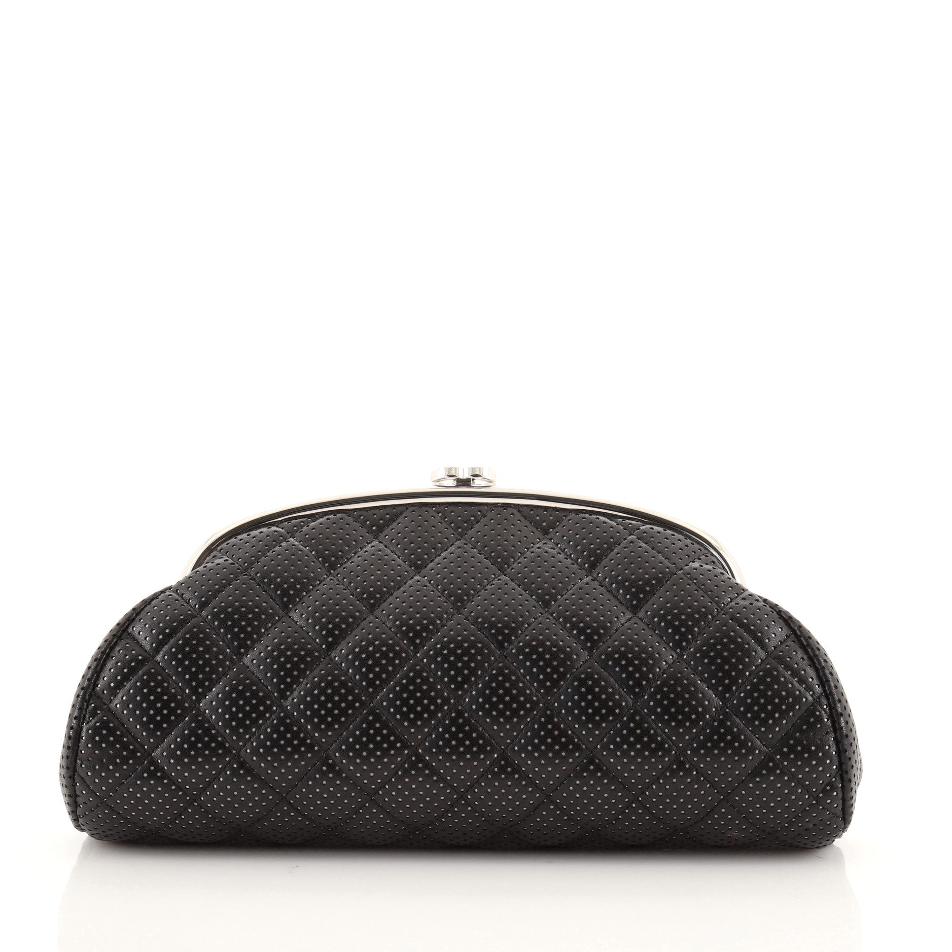 Timeless Clutch Quilted Perforated Lambskin
