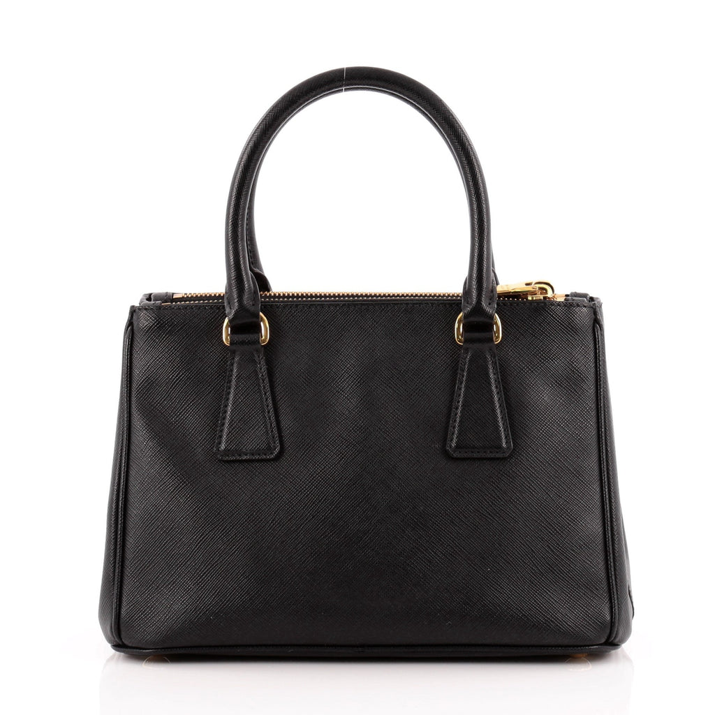 Double Zip Lux Tote Saffiano Leather Mini