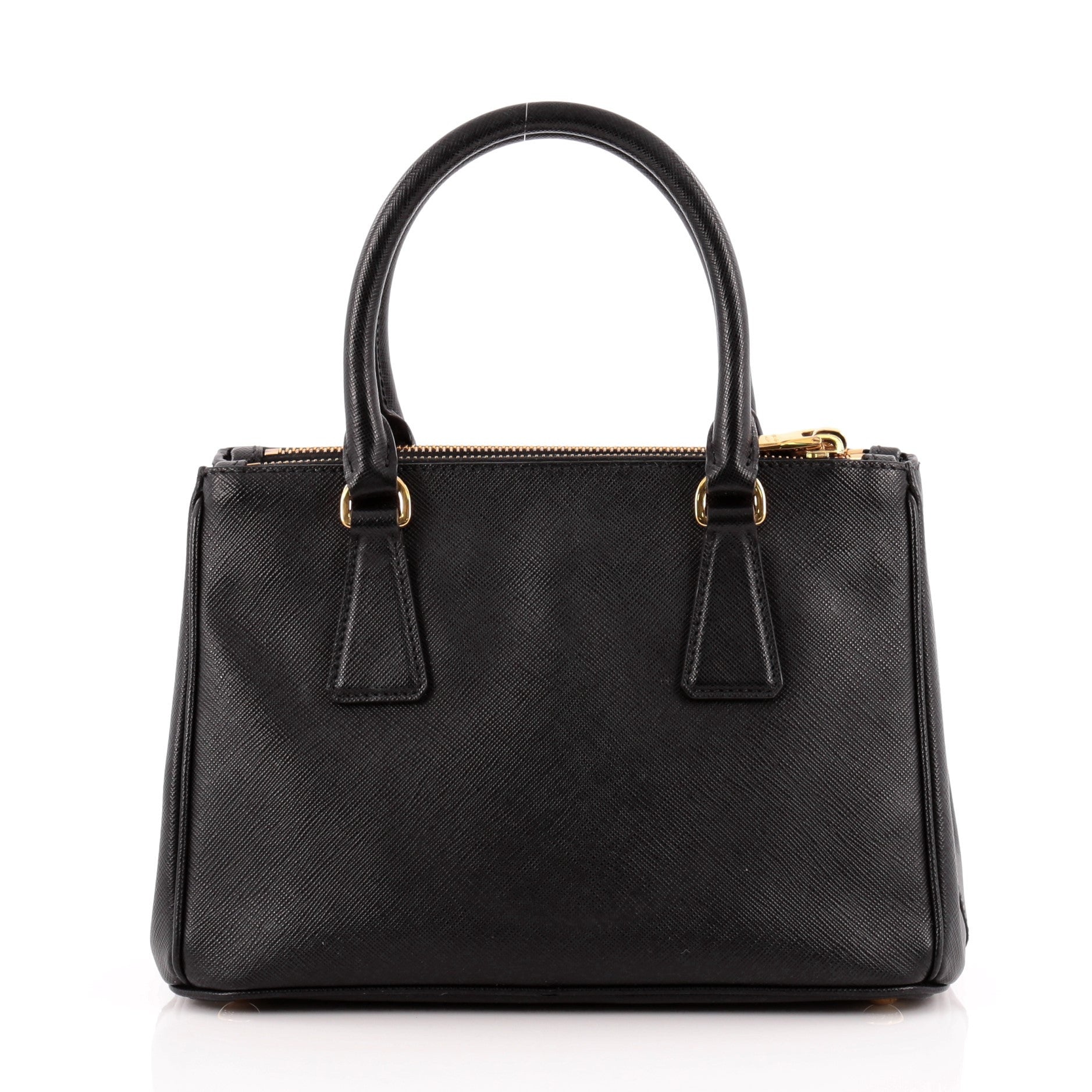 Double Zip Lux Tote Saffiano Leather Mini