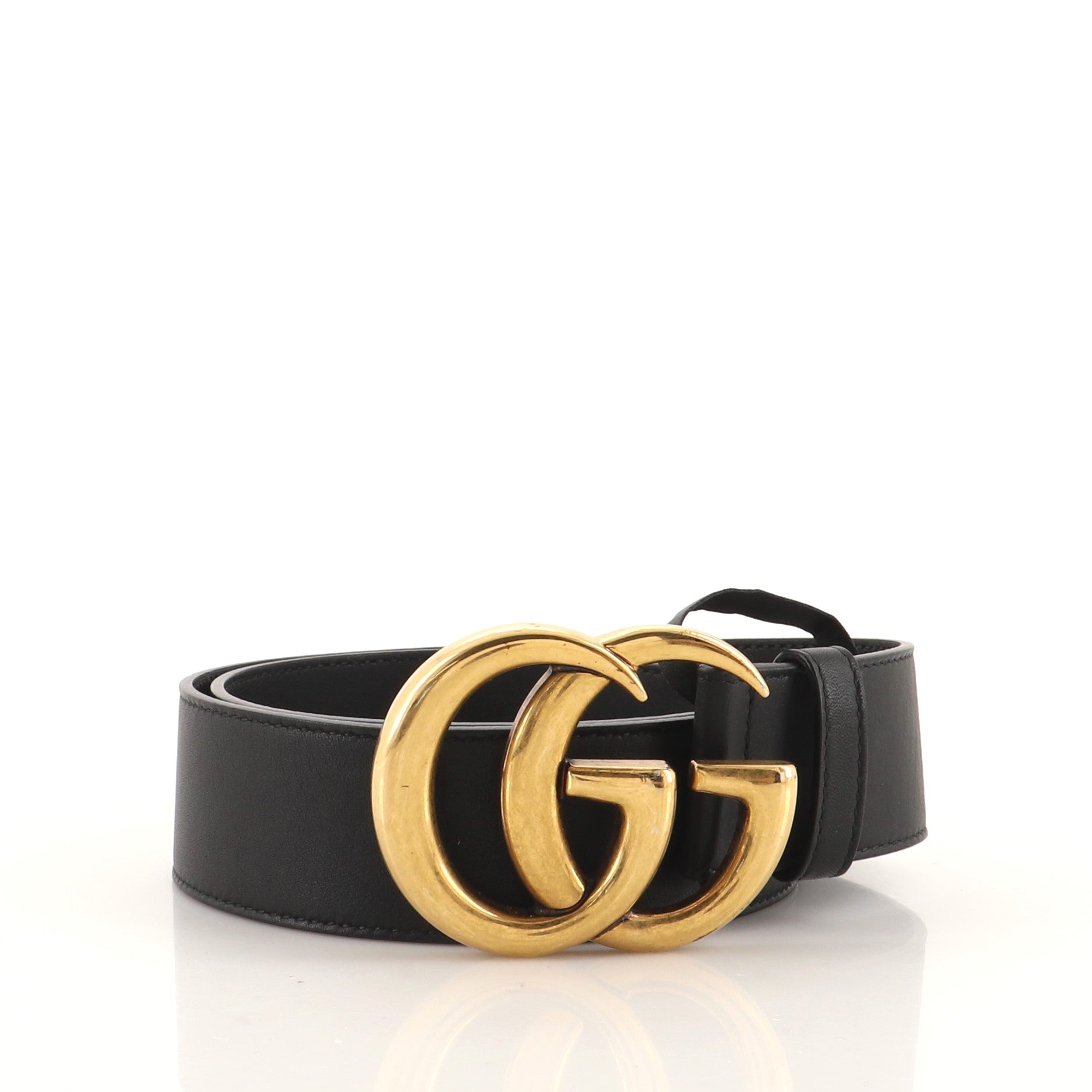 GG Marmont Belt Leather Wide 80