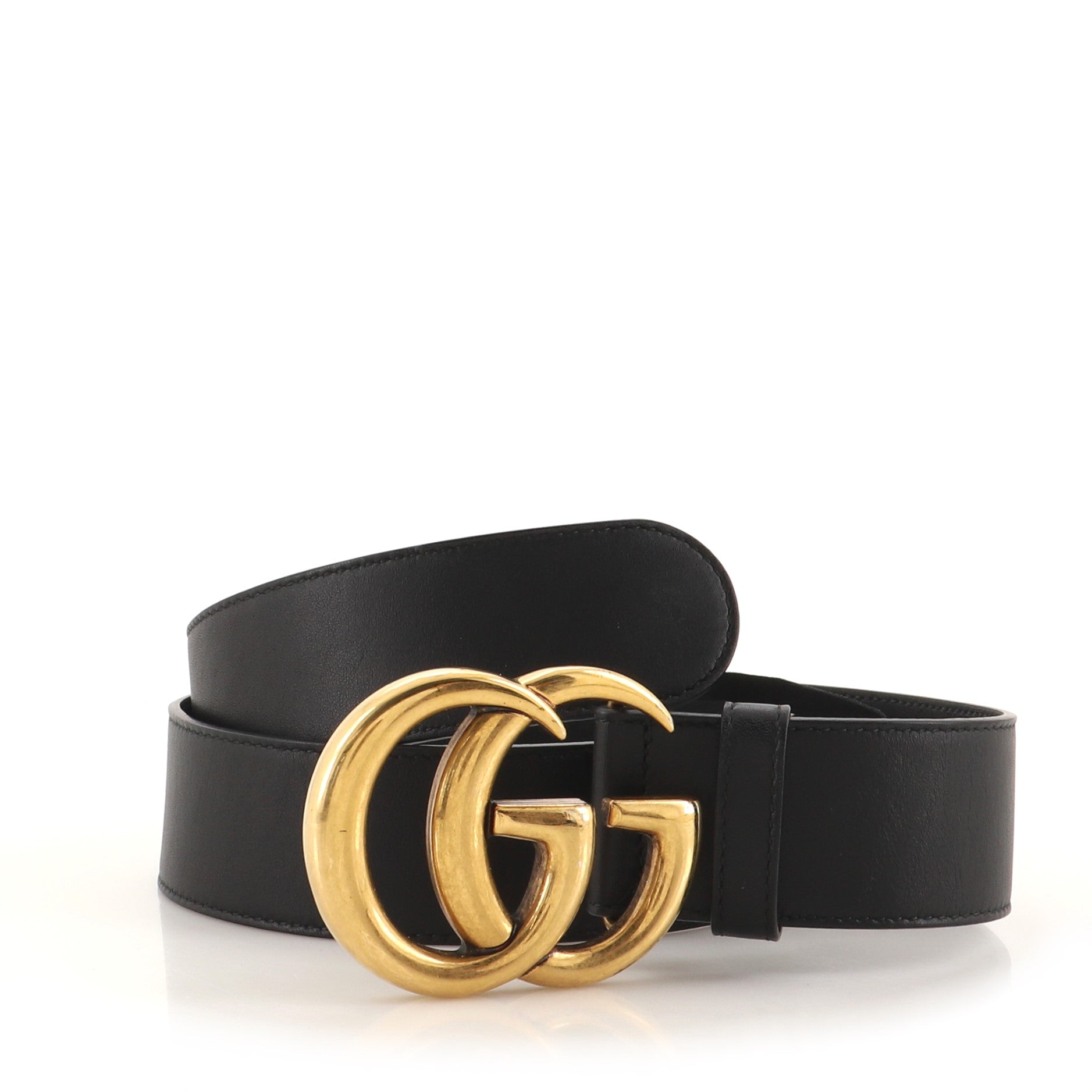 GG Marmont Belt Leather Wide 80