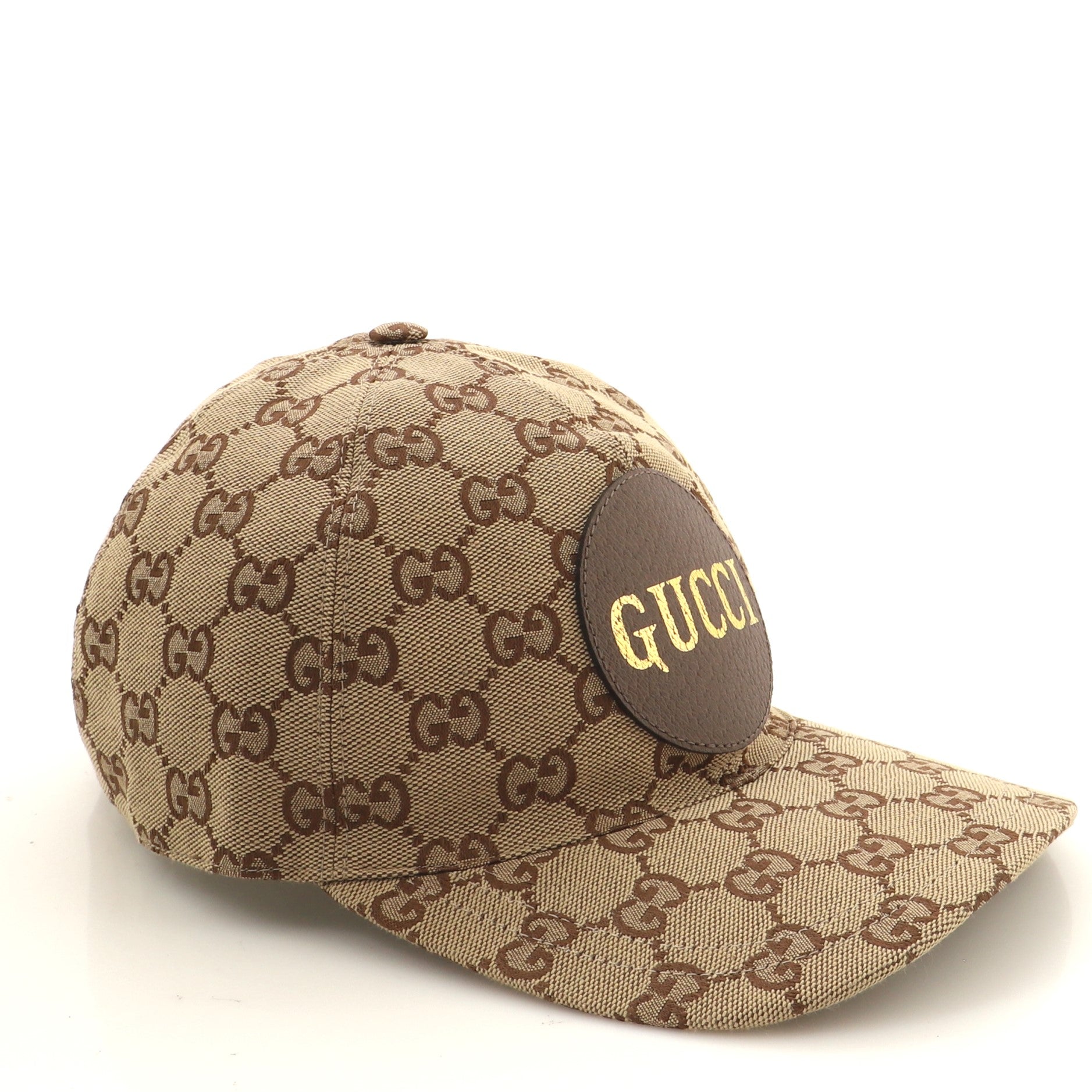 Logo Patch Baseball Cap GG Canvas Large