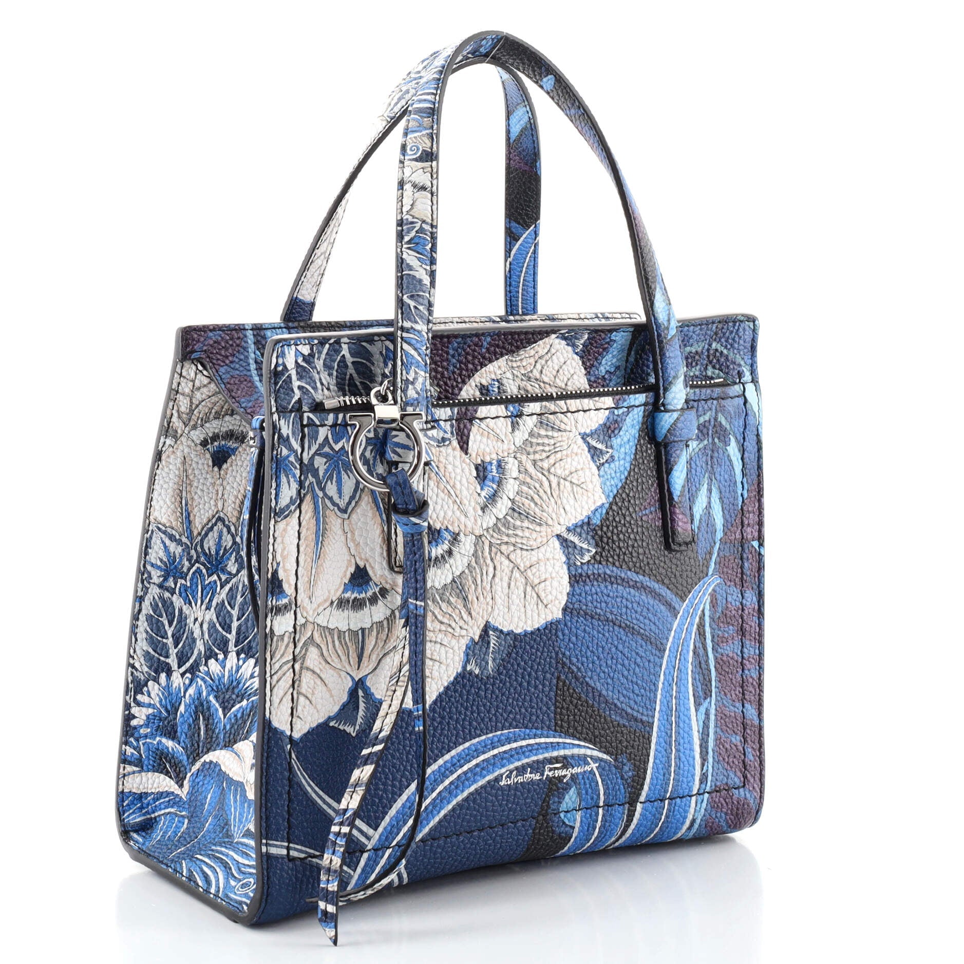 Amy Tote Printed Leather Mini